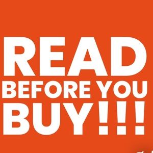 Read before you purchase!